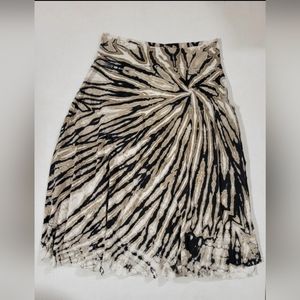 Tryst Skirt Midi Flare Tie Dye Pull On Size Small Gypsy Hippie